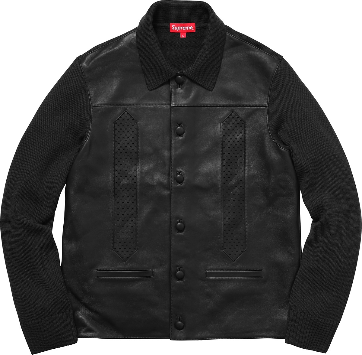 Leather Front Polo Sweater view 5